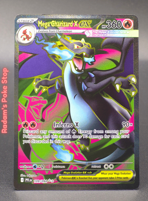 Mega Charizard X ex #109 UR Phantasmal Flames