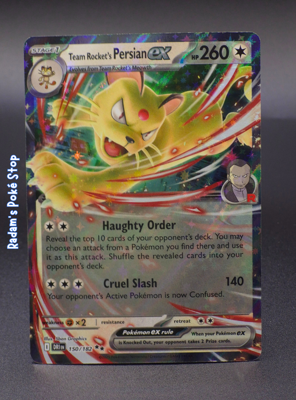 Team Rocket's Persian ex #150 Destined Rivals DR