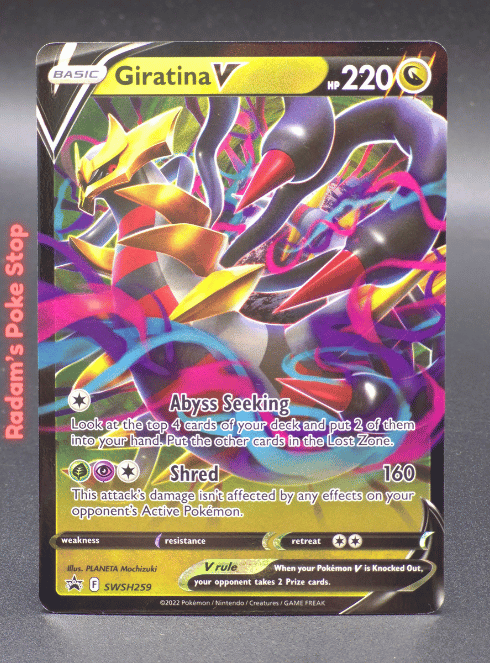 Giratina V SWSH259 Promo, presented by Pokémon TCG. 