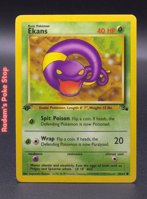 1st edition Ekans #46 Fossil