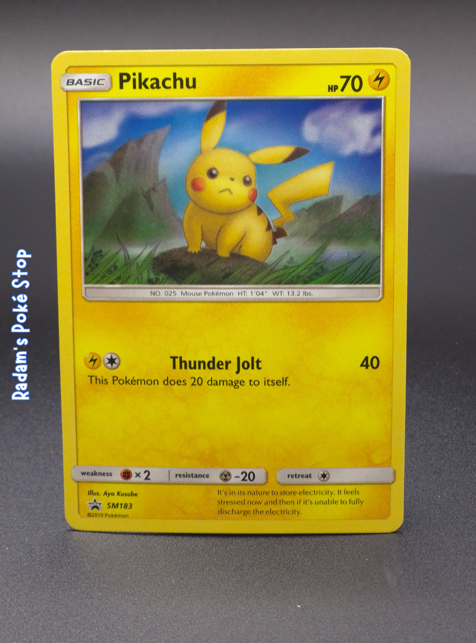 Pikachu #SM183 Black Star Promo