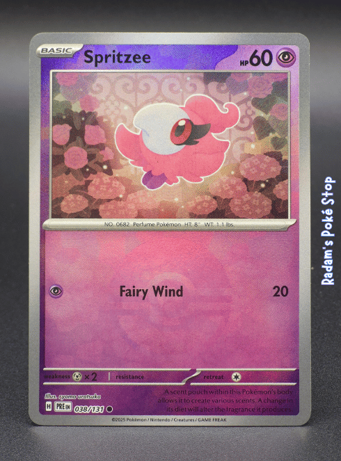 Spritzee #038 Prismatic Evolutions Poke Ball
