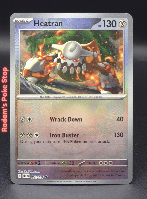 Heatran #068 Prismatic Evolutions Poke Ball
