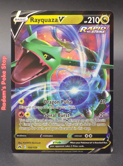 Rayquaza V #100 Crown Zenith UR