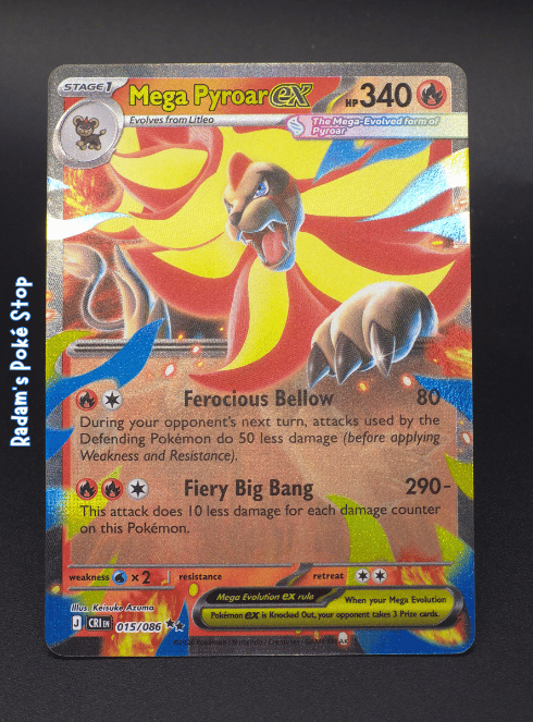 Mega Pyroar ex #015 CRI Chaos Rising DR