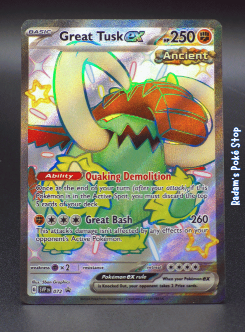 Great Tusk ex #SVP072 Paldean Fates Promo