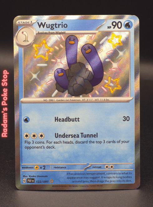 Wugtrio #122 Paldean Fates Shiny Rare