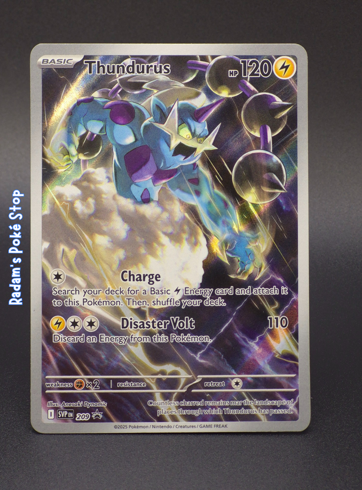Thundurus #SVP209 Black Bolt Promo No seal