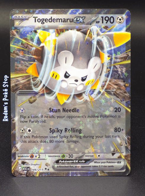 Togedemaru ex #149 DR Ascended Heroes