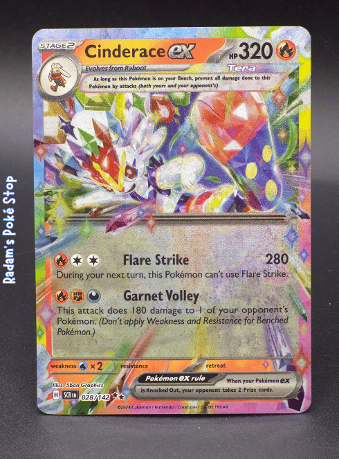 Cinderace ex #028 Stellar Crown DR