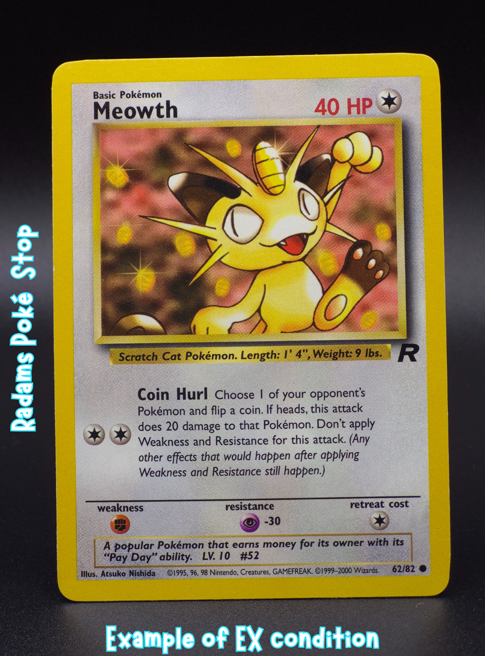 Meowth #62 common Team Rocket
