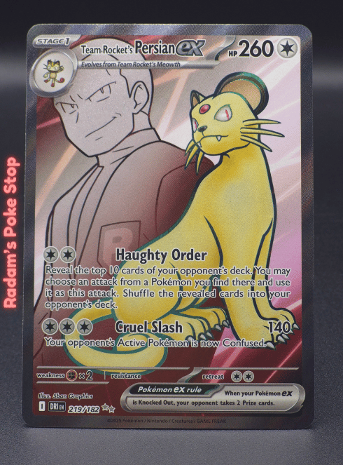 Team Rocket's Persian ex #219 UR Destined Rivals