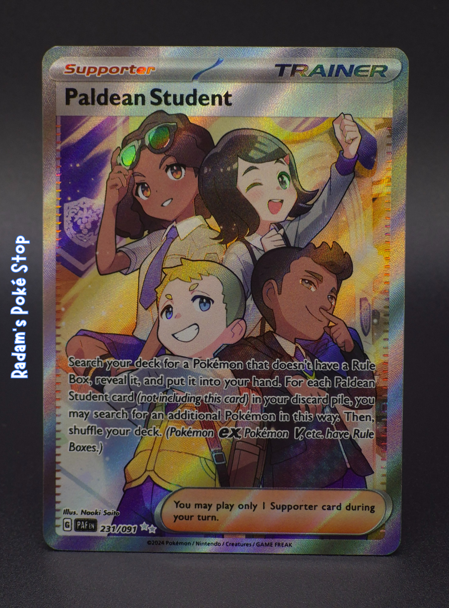 Paldean Student #231 Paldean Fates UR