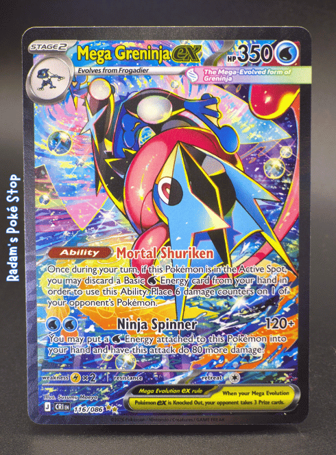 Mega Greninja ex #116 CRI Chaos Rising SIR