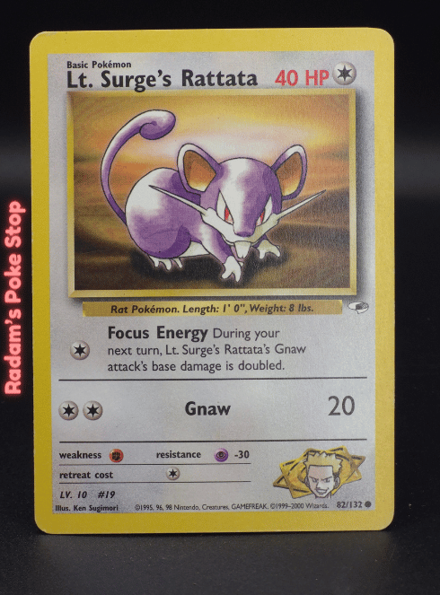 Lt Surge's Rattata #82 Gym Heroes