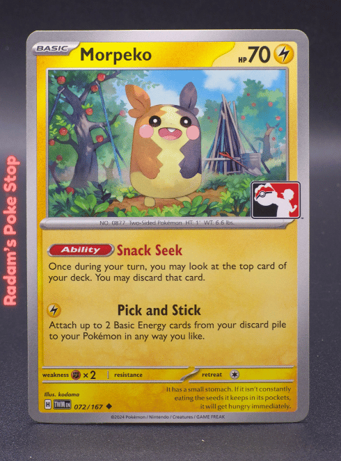 PLAY! Stamped Morpeko #072 - prize pack exclusive