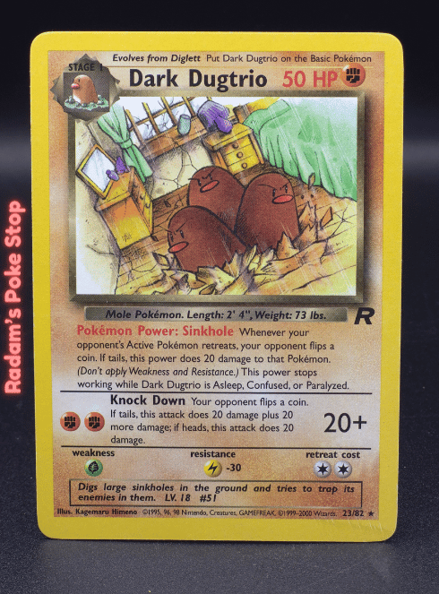 Dark Dugtrio #23 Team Rocket