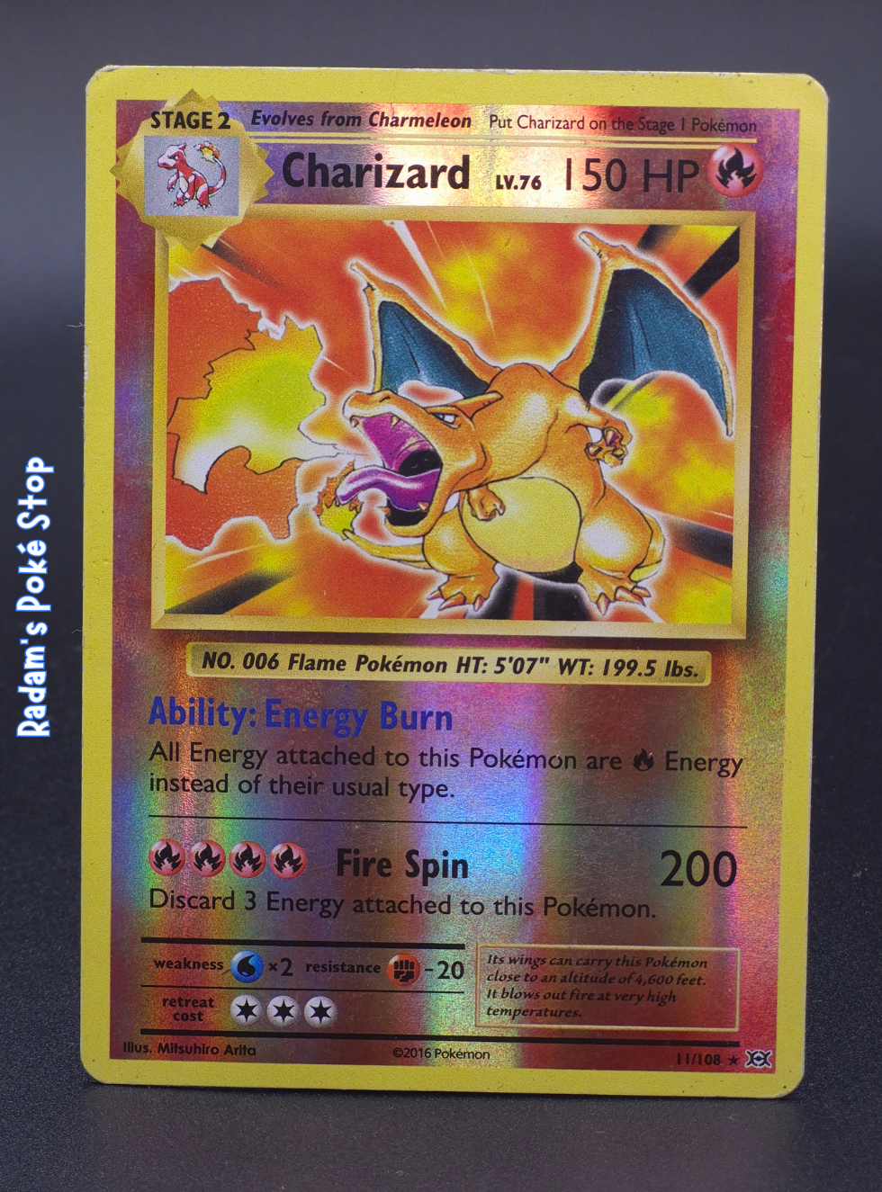 Charizard #11 XY Evolutions Reverse Holo