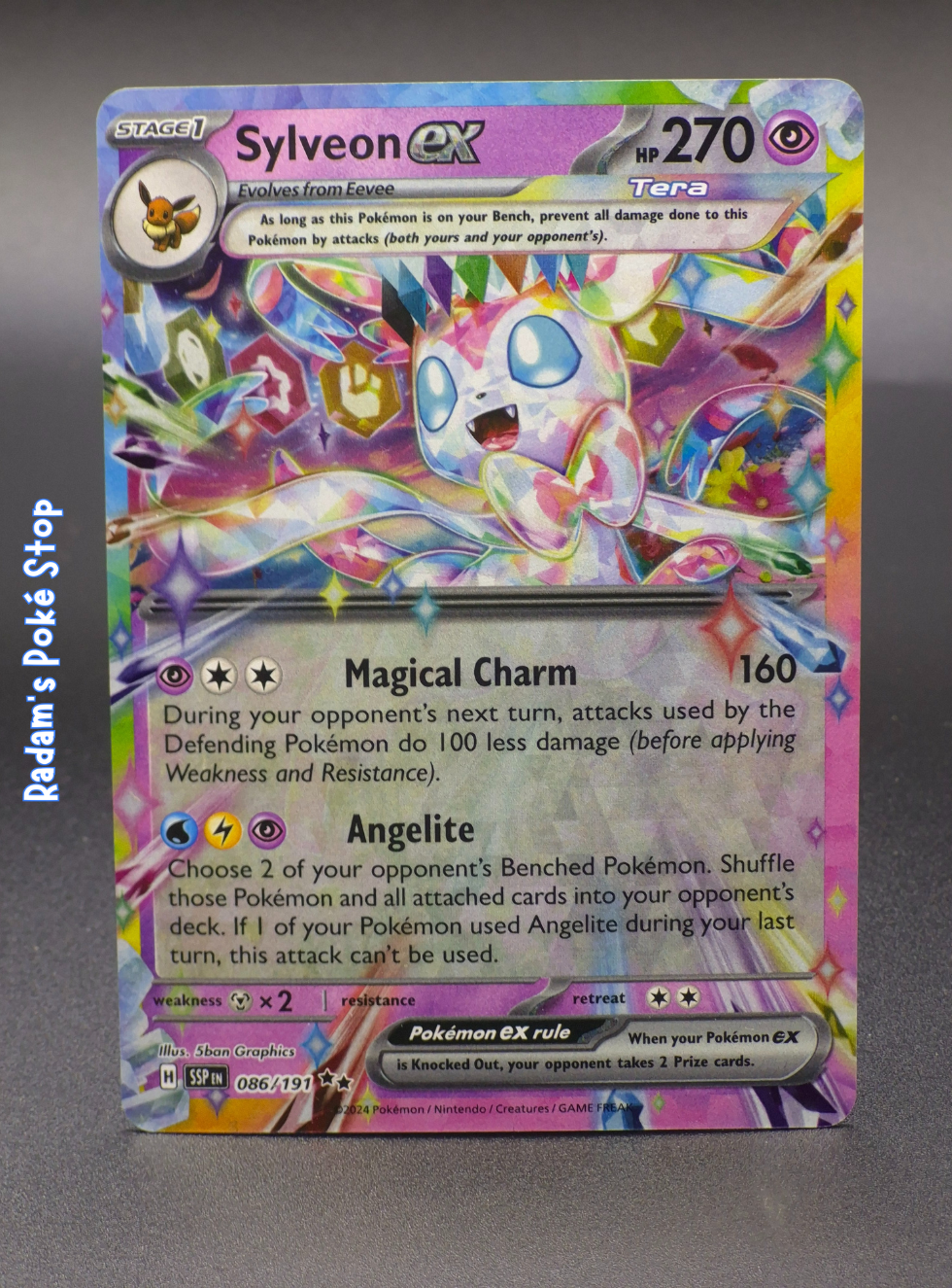 Sylveon ex #086  Surging Sparks DR