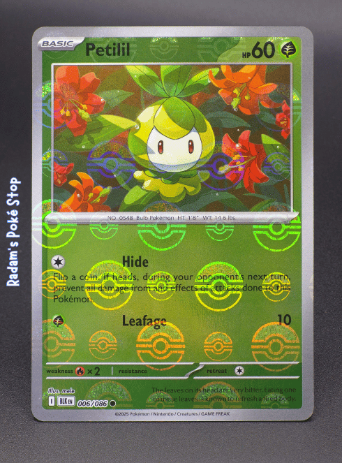 Petilil #006 Black Bolt Poke Ball