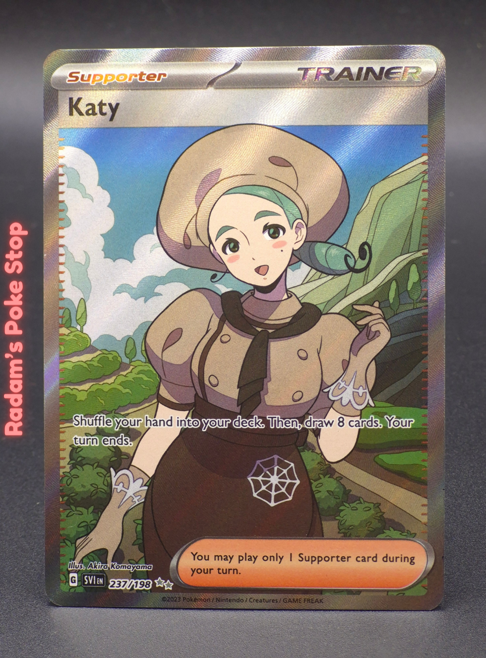 Katy 237/198, Scarlet & Violet Base Ultra Rare, presented by Pokémon TCG. 