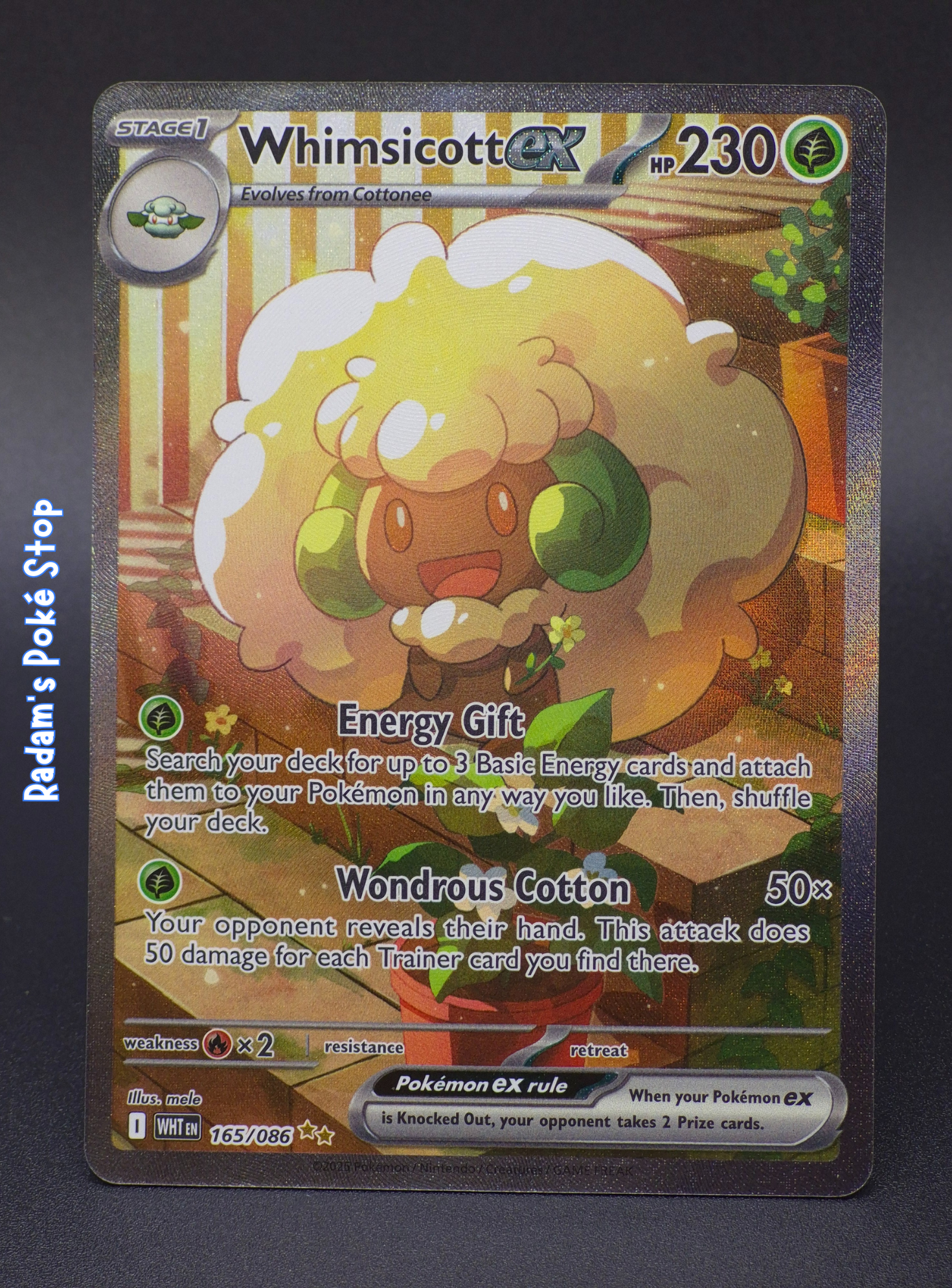 Whimsicott ex #165 White Flare SIR
