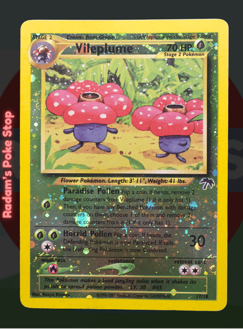 Vileplume #17 Southern Islands Collection Reverse Holo