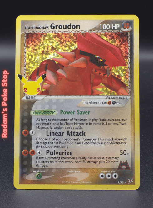 Team Magma's Groudon #9 25th Celebrations - Classic Collection