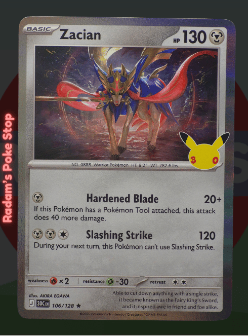 Zacian #106 30th Celebrations 30C