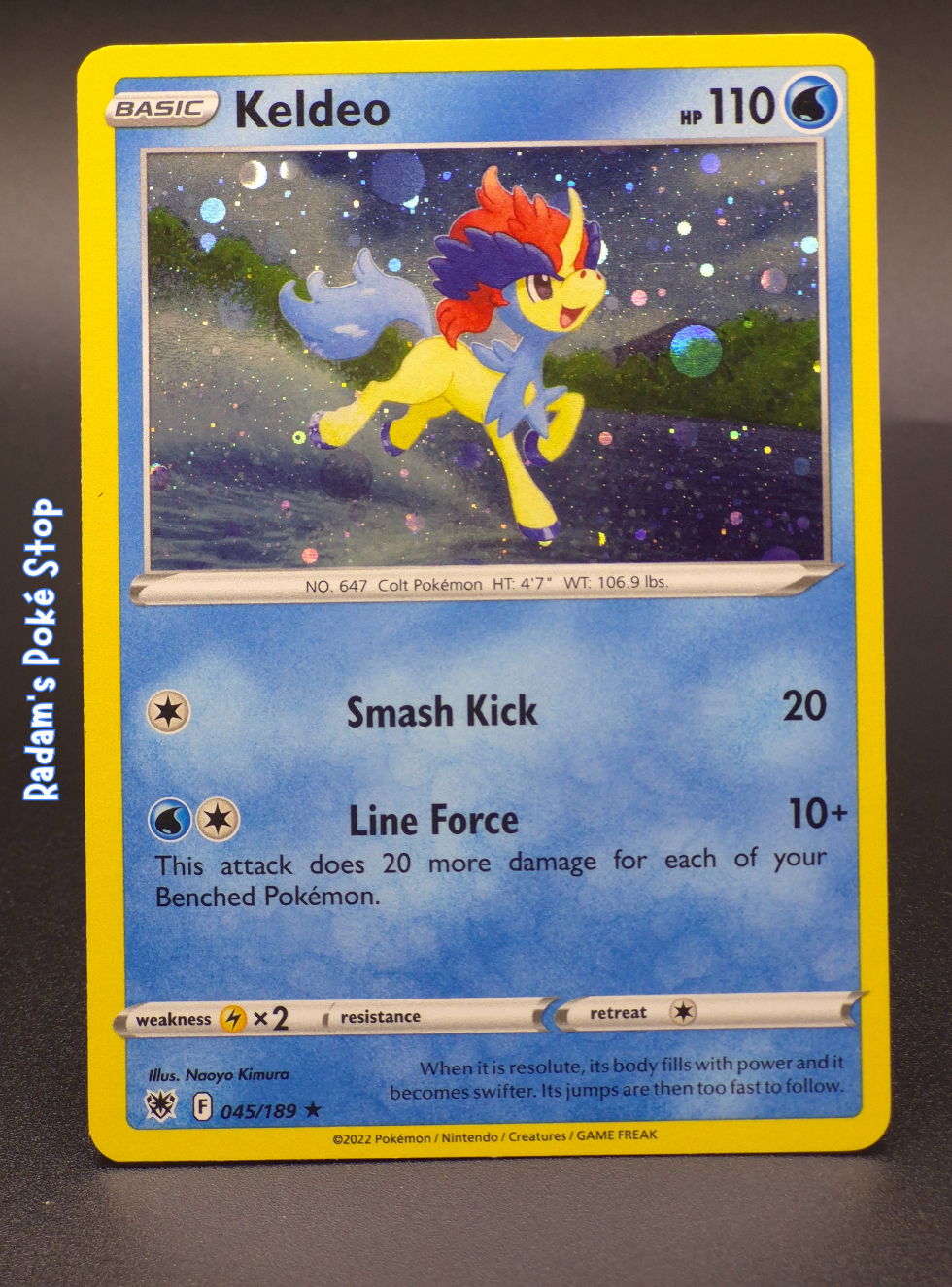 Keldeo #45 Promo Cosmos Holo