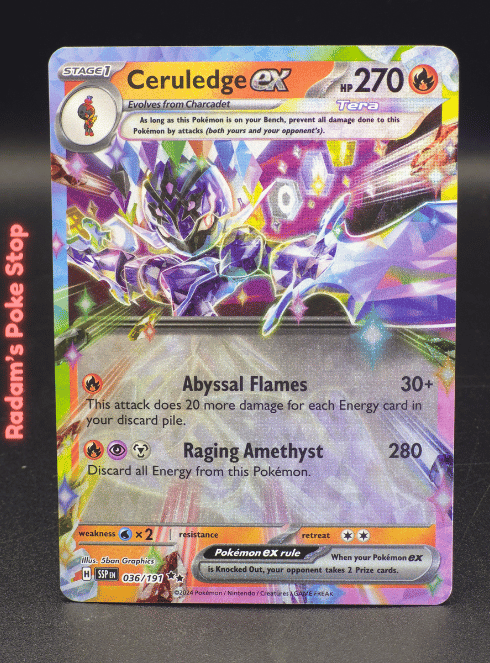 Ceruledge ex #036  Surging Sparks DR