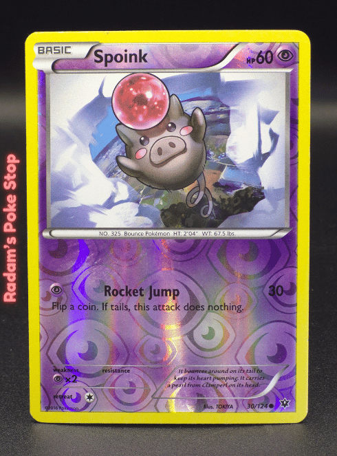 Spoink Reverse Holo #30 XY Fates Collide
