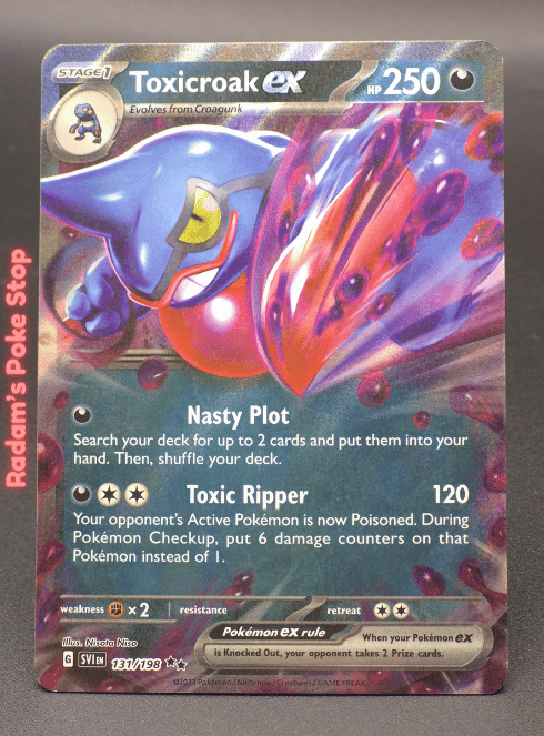 Toxicroak ex #131 Scarlet & Violet Base DR