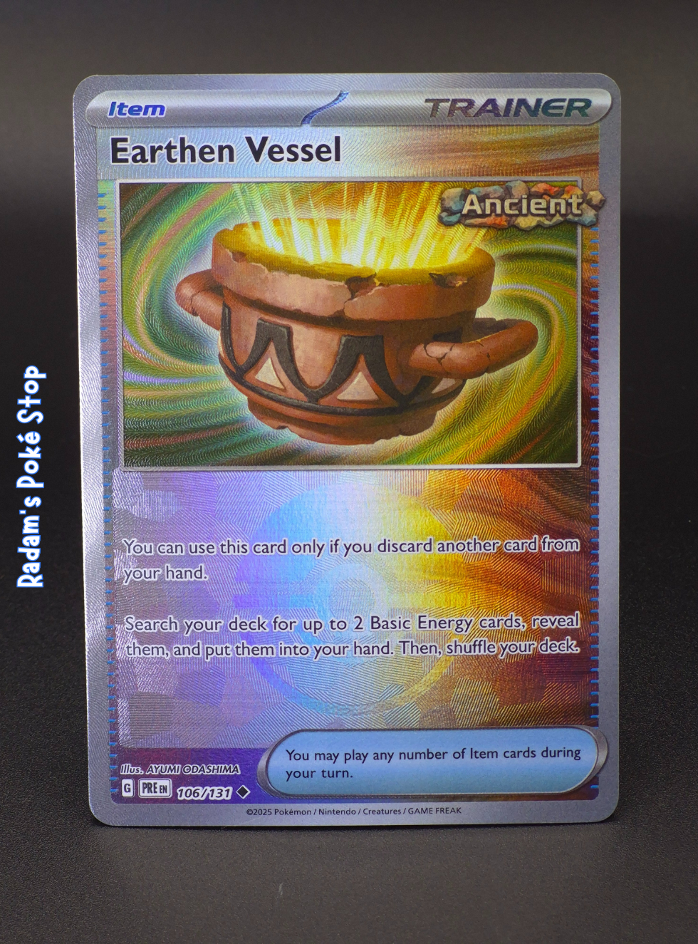Earthen Vessel #106 Prismatic Evolutions Poke Ball
