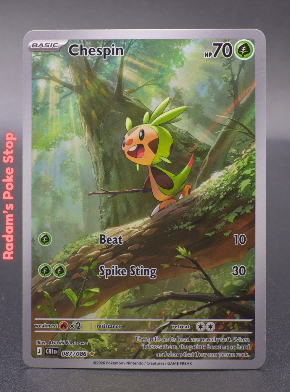 Chespin #087 CRI Chaos Rising IR