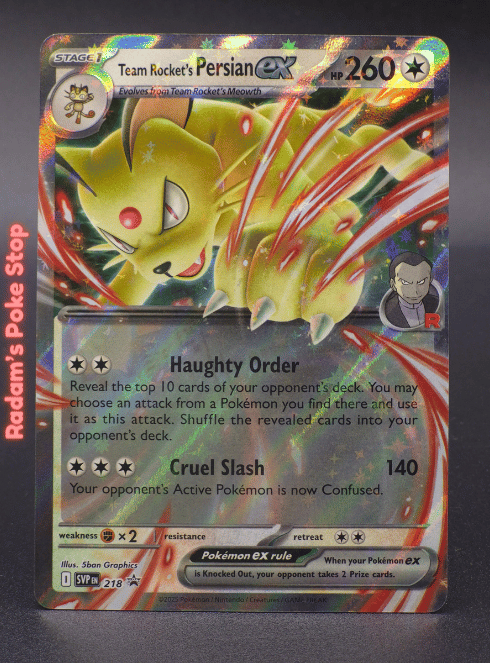 Team Rocket's Persian ex #SVP218 Promo