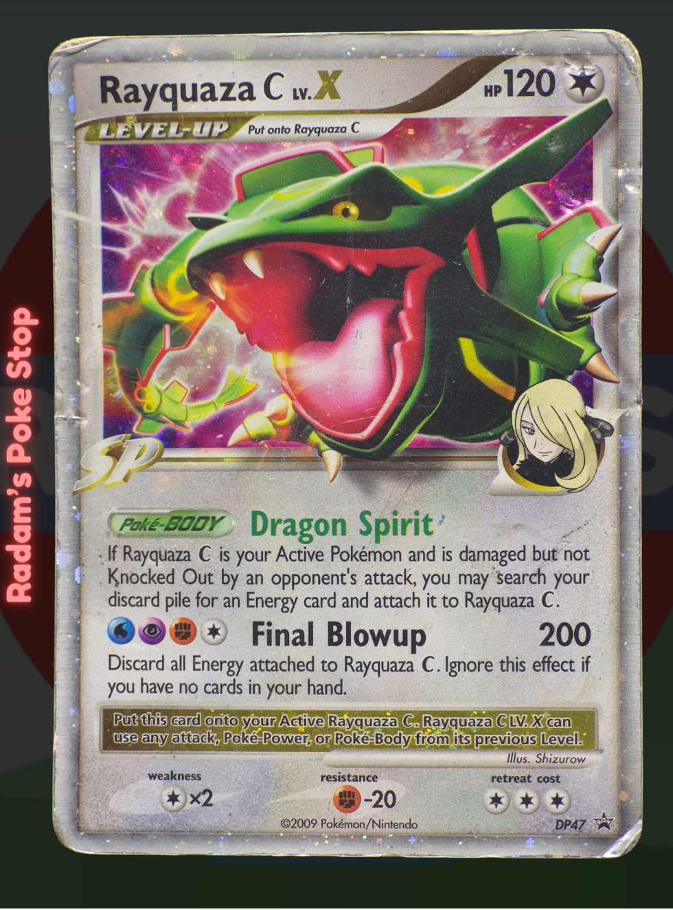 Rayquaza C Lv.X DP47, Diamond Pearl, Black Star Promo, from the Pokémon TCG