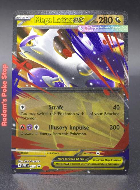 Mega Latias ex #MEP011 Black star Promo