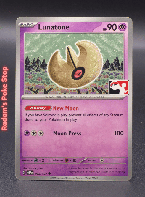 PLAY! Lunatone #092 - prize Pack series 4