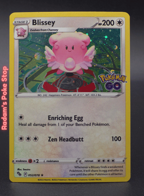 Blissey #052 Promo Cosmos Holo Pokemon Go