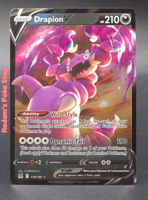 Drapion V #118, Lost Origin UR