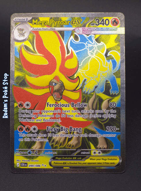 Mega Pyroar ex #099 CRI Chaos Rising UR