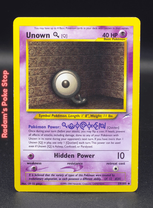 Unown Q #59 Neo Destiny