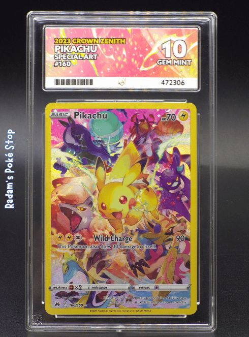 ACE 10 Pikachu ex #160 Crown Zenith