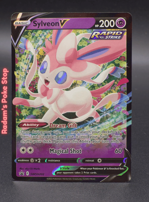 Sylveon V SWSH202 Promo, presented by Pokémon TCG. 