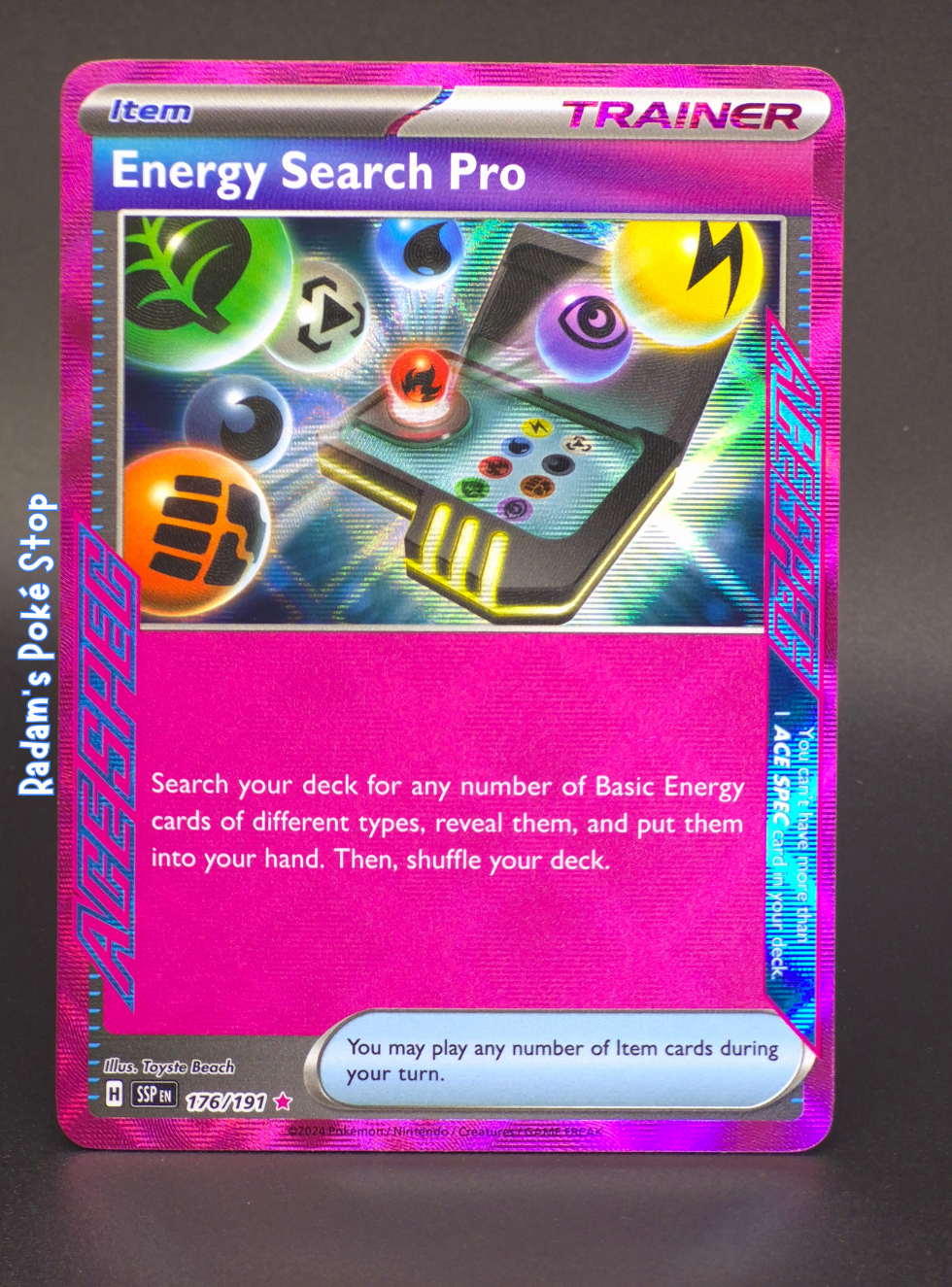 Energy Search Pro #176 Surging Sparks ACE SPEC