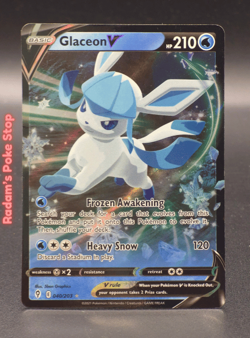 Glaceon V #040 Evolving Skies UR