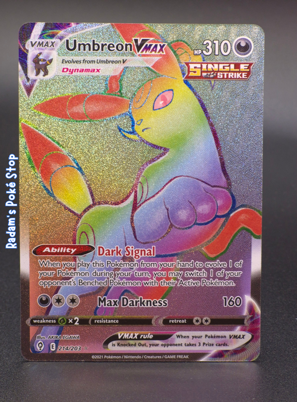 Umbreon Vmax #214 Evolving Skies HR