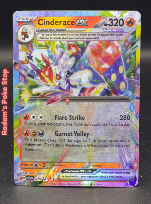 Cinderace ex #028 Stellar Crown DR