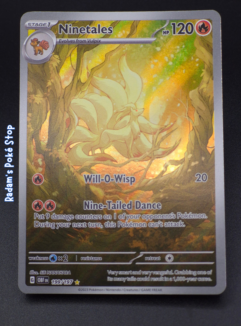 Ninetales #199 IR Obsidian Flames